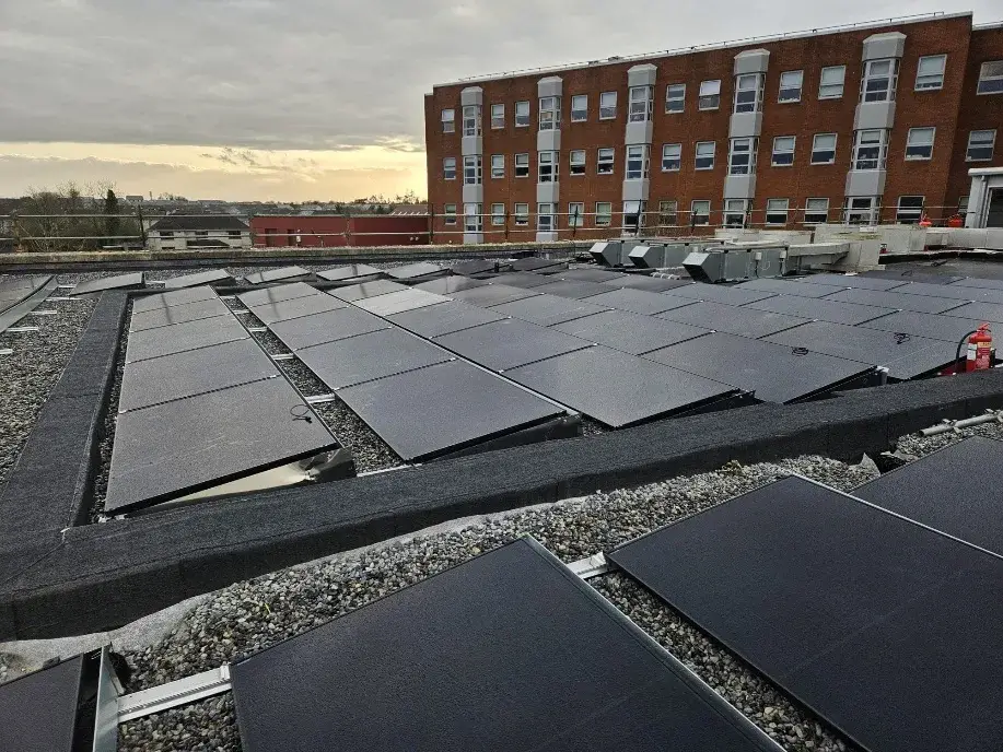 Solar panels installed at Midland Regional Hospital